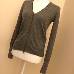 J Crew Zipper Cardigan